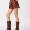 Faux the Record Shorts Cognac Faux the Record Shorts Cognac