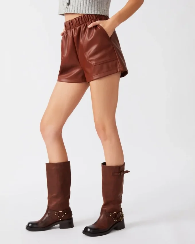Faux the Record Shorts Cognac Faux the Record Shorts Cognac