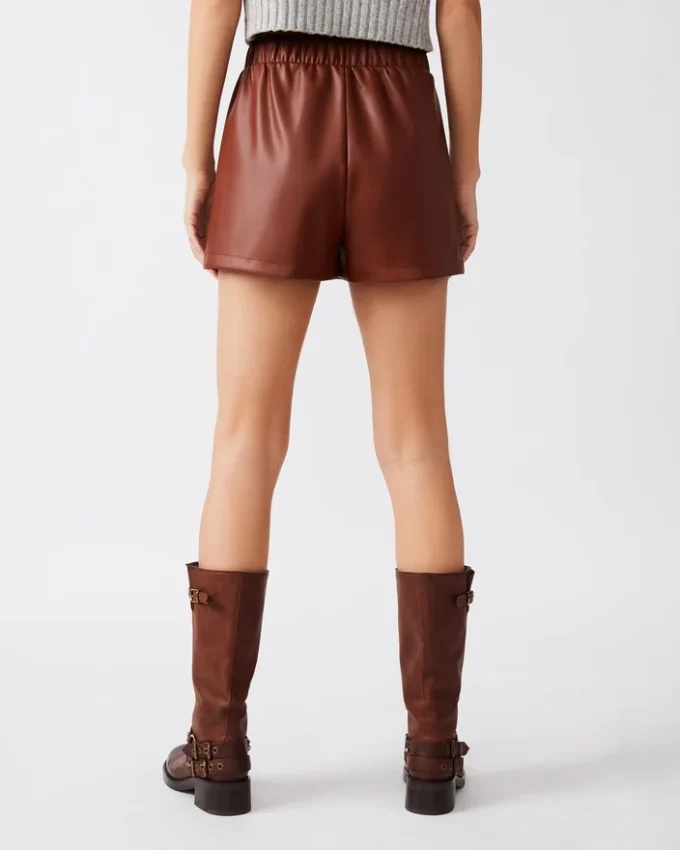 Faux the Record Shorts Cognac Faux the Record Shorts Cognac
