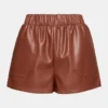 Faux the Record Shorts Cognac Faux the Record Shorts Cognac