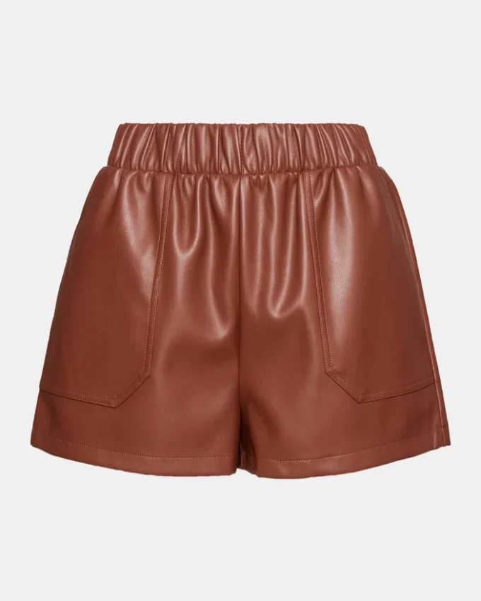 Faux the Record Shorts Cognac Faux the Record Shorts Cognac