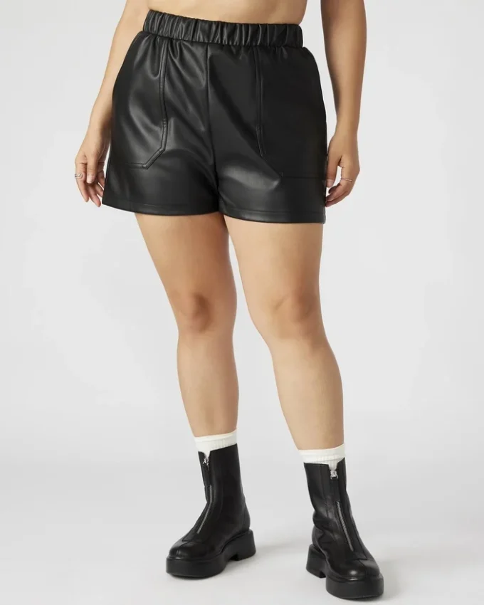 Faux the Record Shorts Schwarz