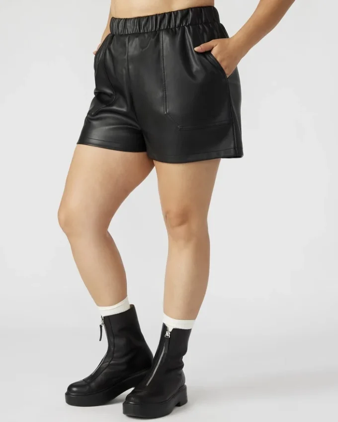 Faux the Record Shorts Schwarz