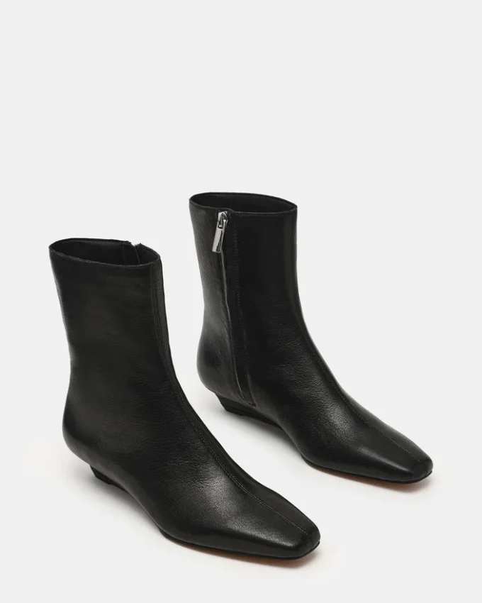 Flaire Schwarzes Leder