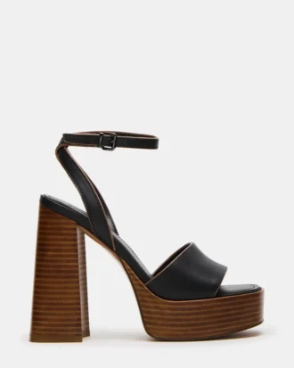 Floria Schwarzes Leder