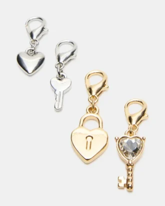 Fußkettchen-Set mit Schloss-Anhänger