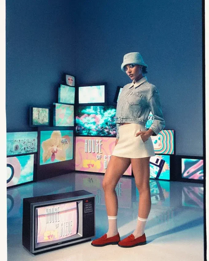 Glacia-Jeansjacke Hellgrau