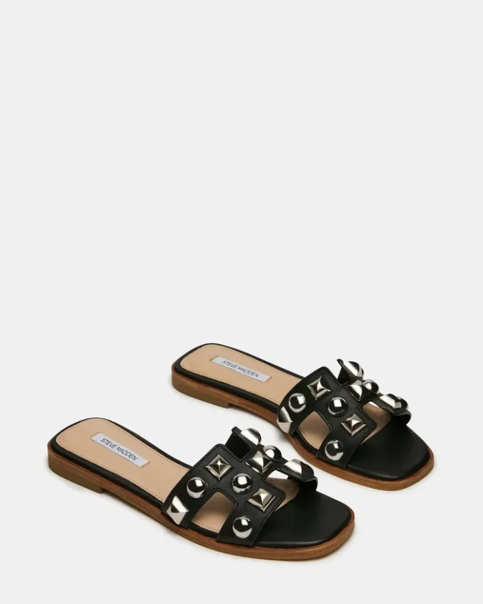 Hadyn Studs Schwarzes Leder Hadyn Studs Schwarzes Leder