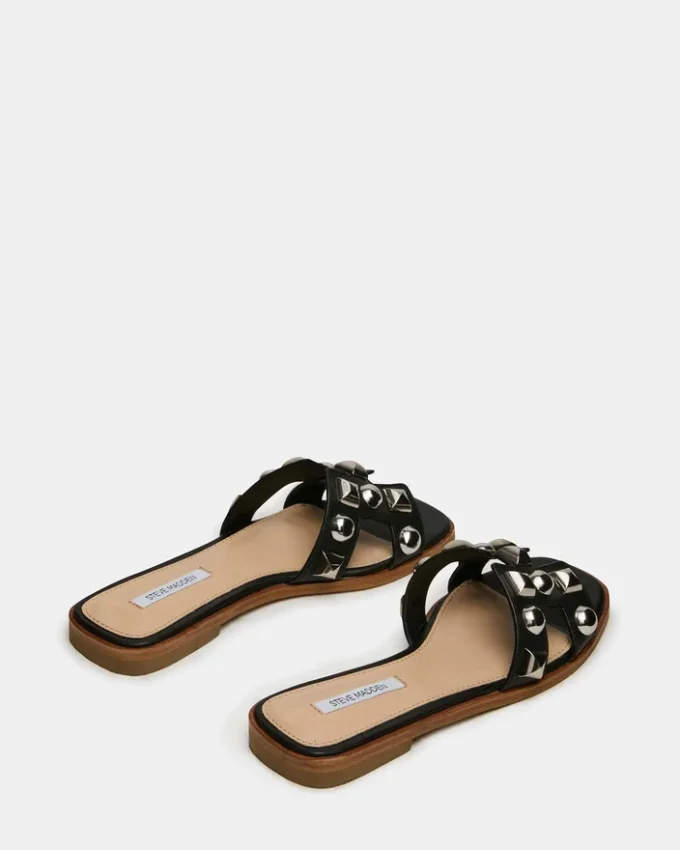 Hadyn Studs Schwarzes Leder Hadyn Studs Schwarzes Leder