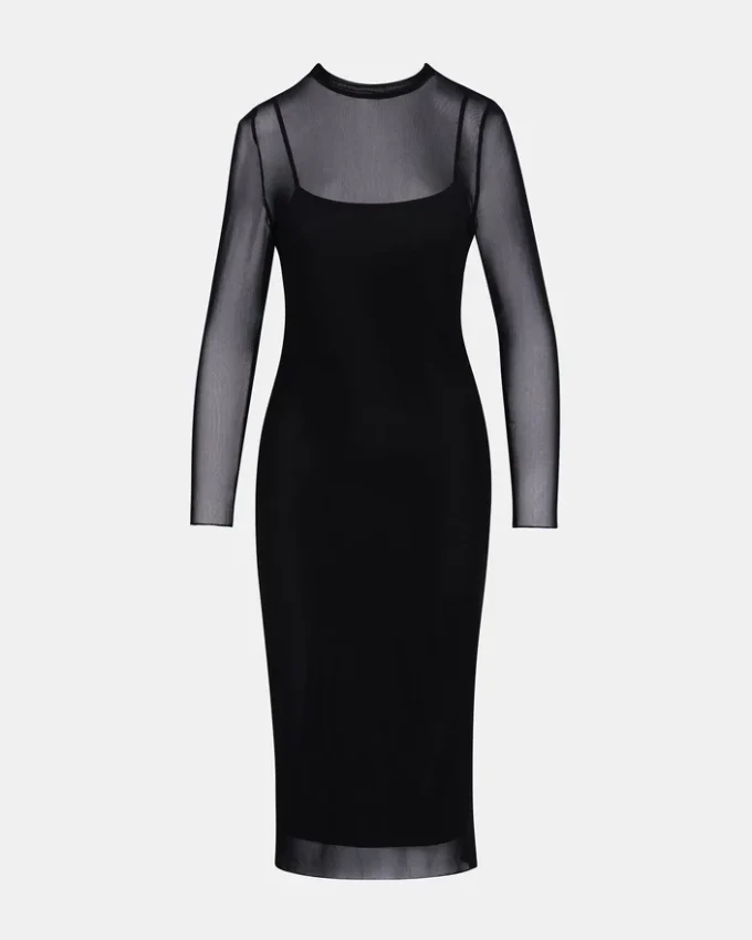 Hailee-Kleid Schwarz