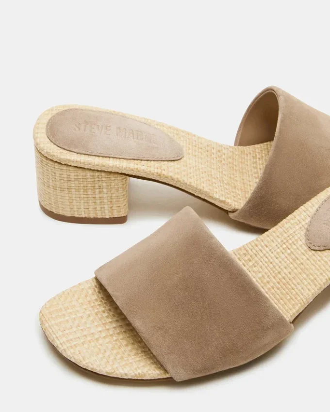 Hailee Taupe Wildleder