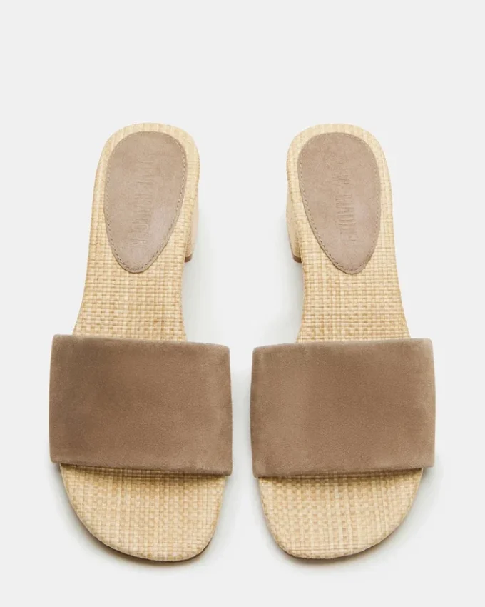 Hailee Taupe Wildleder