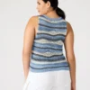 Hannah Top Blau Multicolor
