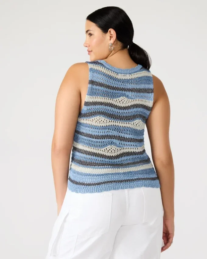 Hannah Top Blau Multicolor