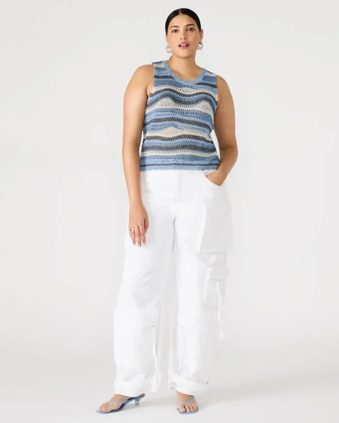 Hannah Top Blau Multicolor