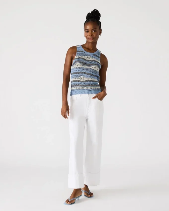 Hannah Top Blau Multicolor