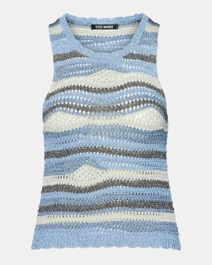 Hannah Top Blau Multicolor