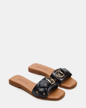 Hilaria aus schwarzem Leder