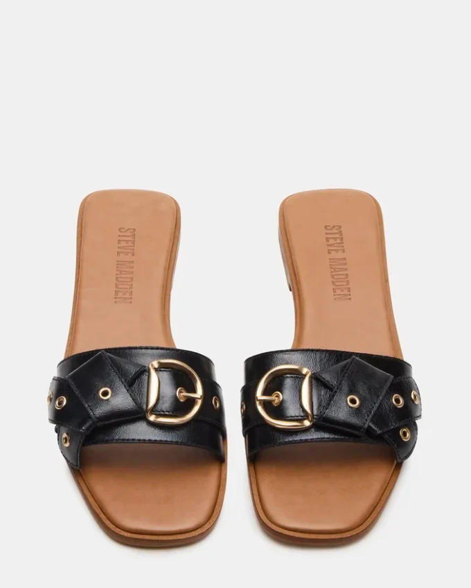 Hilaria aus schwarzem Leder Hilaria aus schwarzem Leder