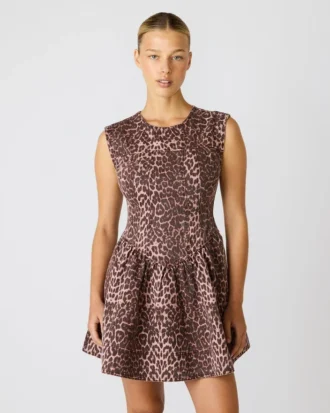 Irinna-Kleid mit Hot-Spots-Print