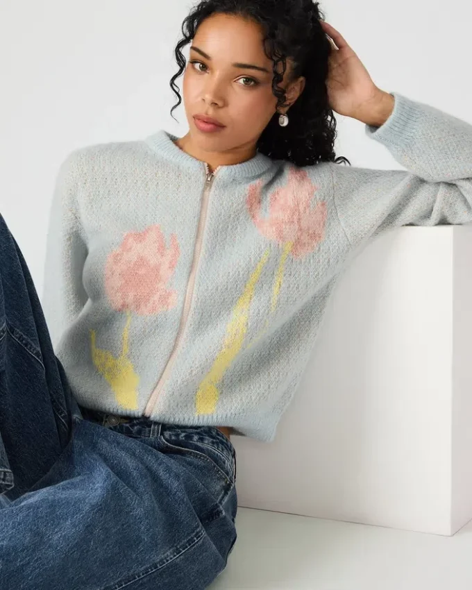 Jena Sweater Jacket Multi Jena Sweater Jacket Multi