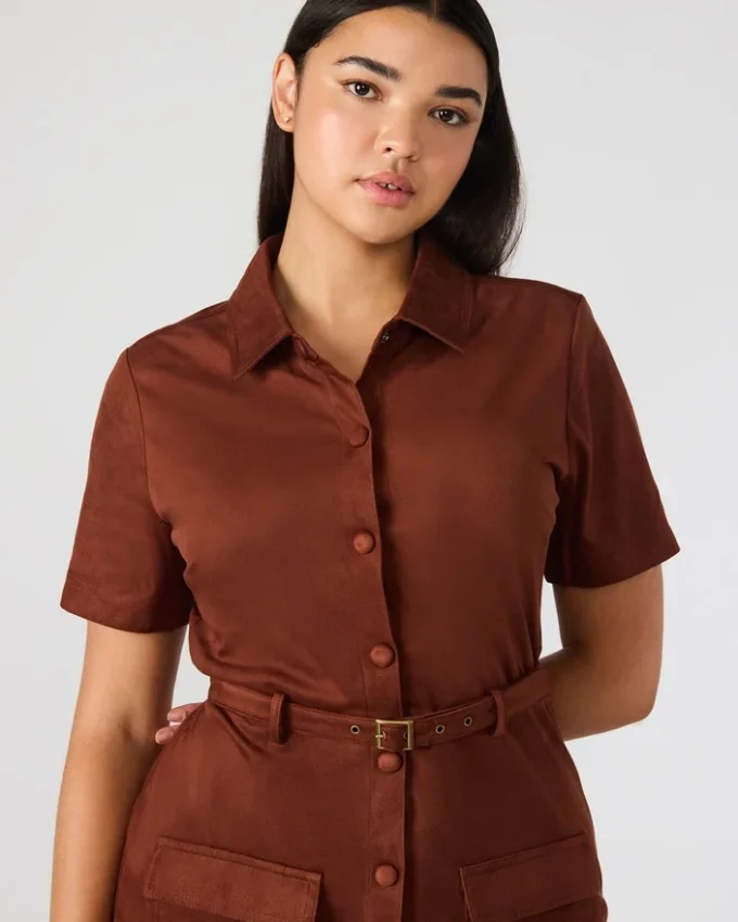 Joliana-Kleid in Dunkelbraun Joliana-Kleid in Dunkelbraun