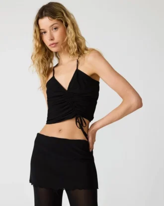 Judee Strickoberteil Schwarz