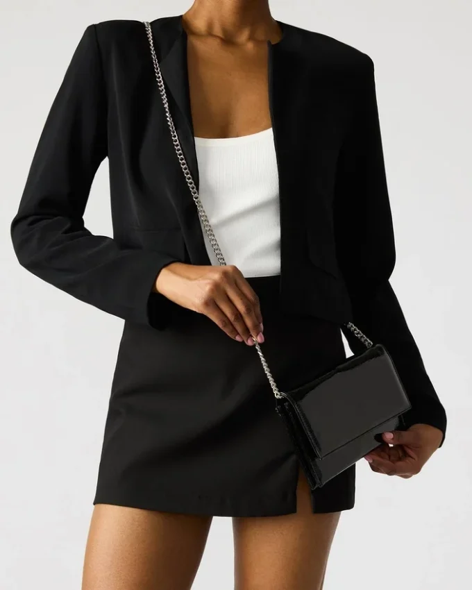 Juliana-Tasche, schwarz, Lackleder Juliana-Tasche, schwarz, Lackleder