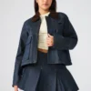 Justina Barn Jacke Deep Indigo Justina Barn Jacke Deep Indigo
