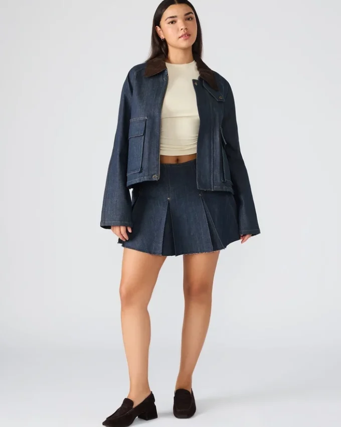 Justina Barn Jacke Deep Indigo Justina Barn Jacke Deep Indigo