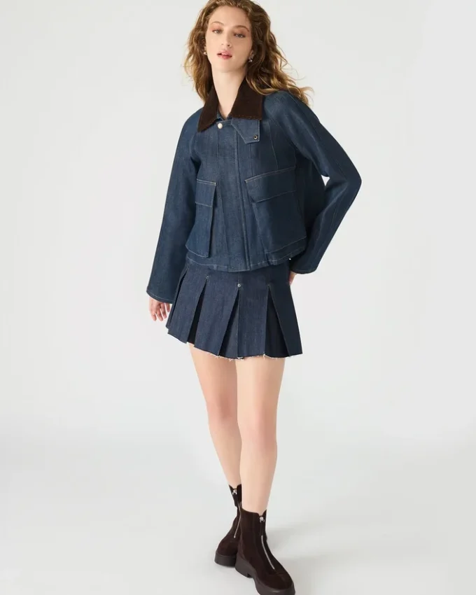 Justina Barn Jacke Deep Indigo Justina Barn Jacke Deep Indigo