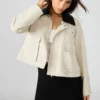 Justina Barn Jacke Oatmeal