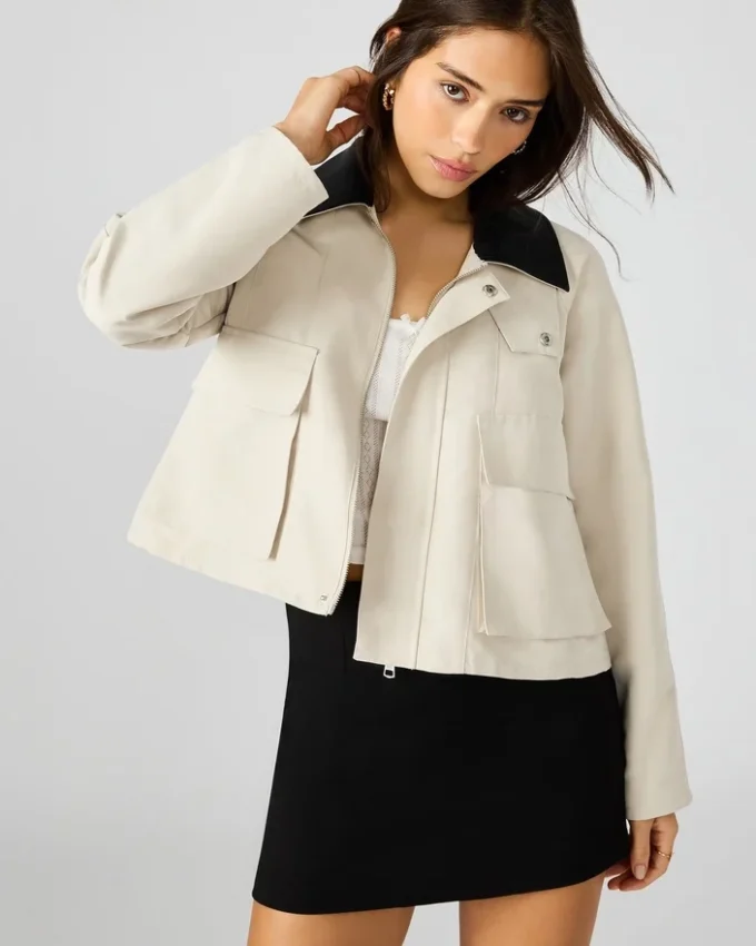 Justina Barn Jacke Oatmeal