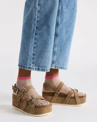 Kiwi Taupe Wildleder