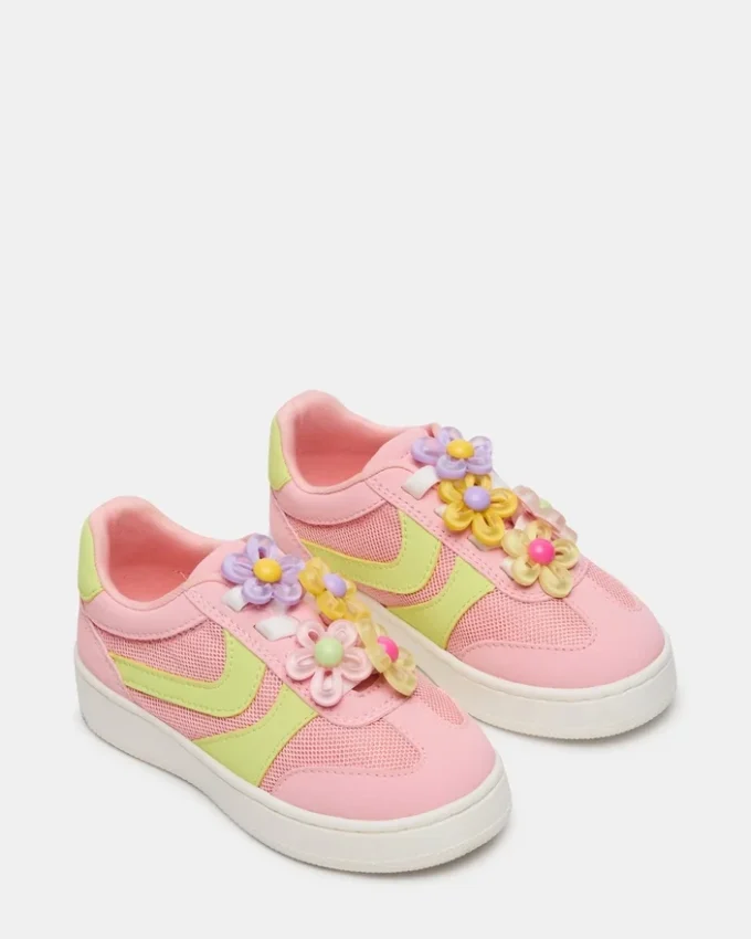 Kleinkind-Jersey Lime/Pink