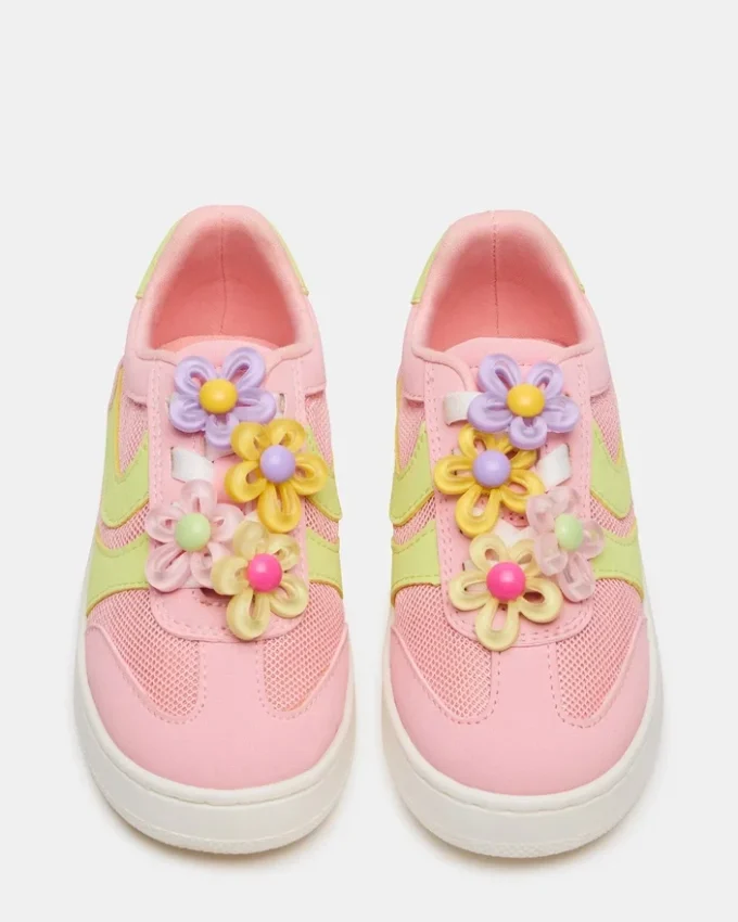 Kleinkind-Jersey Lime/Pink