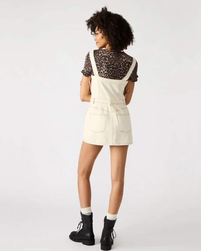 Lake Denim-Kleid Creme Lake Denim-Kleid Creme