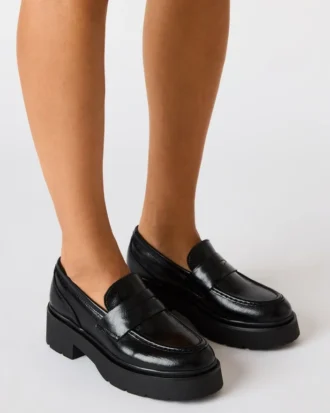 Layken Schwarzes Leder