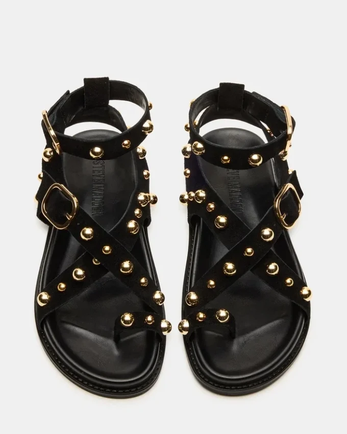 Linear Schwarzes Wildleder