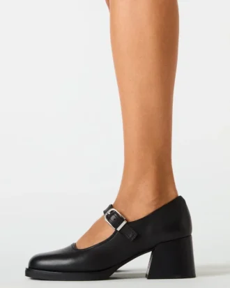 Lissabon Schwarzes Leder