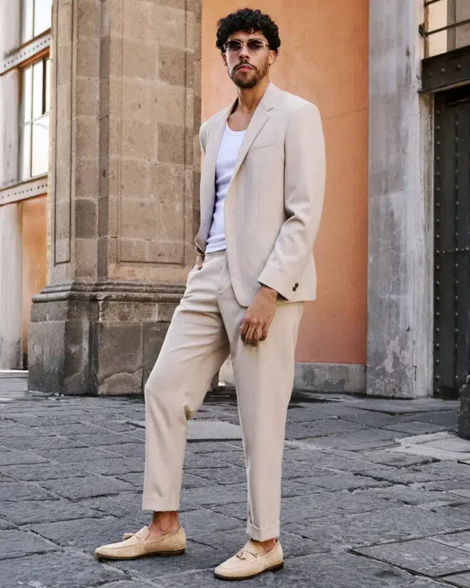 Logan Taupe Wildleder