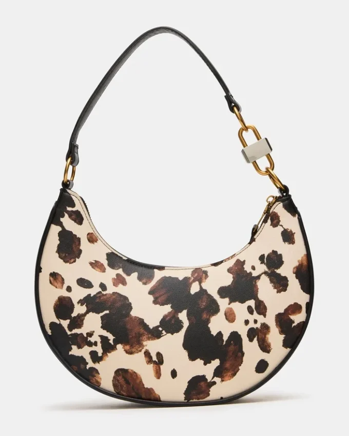 Lohan-Tasche mit braunem Print