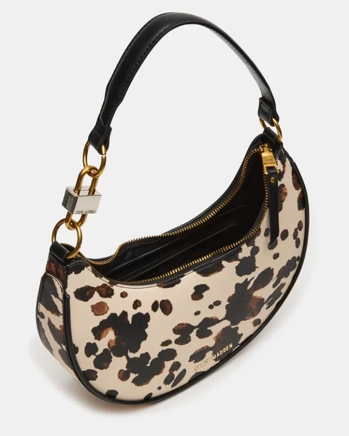 Lohan-Tasche mit braunem Print