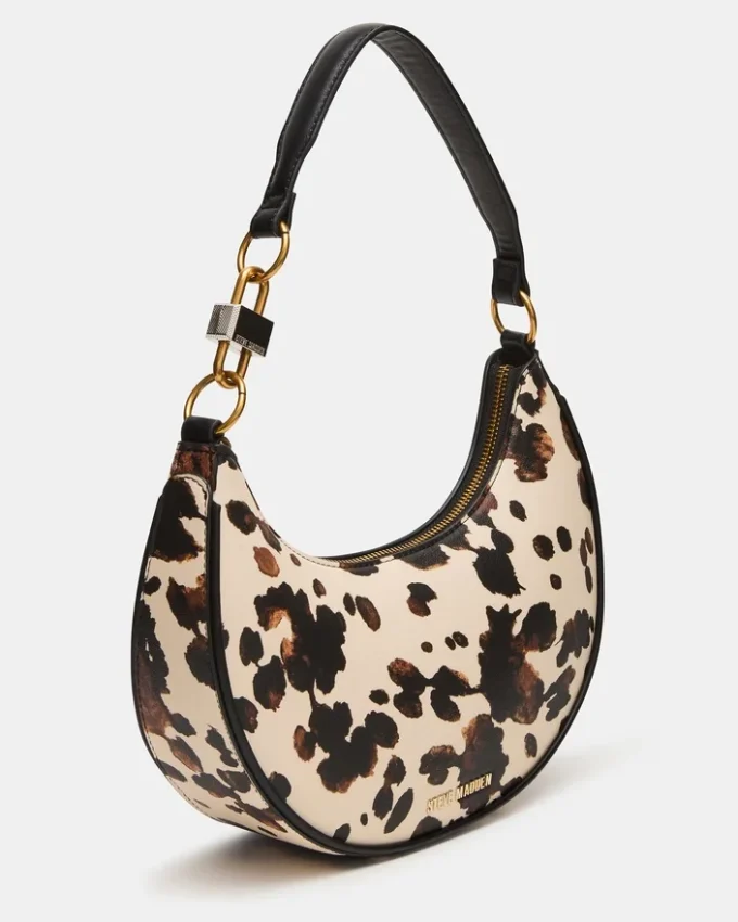 Lohan-Tasche mit braunem Print