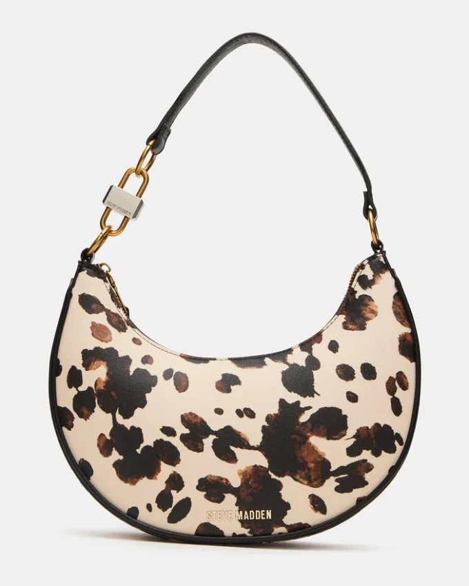 Lohan-Tasche mit braunem Print