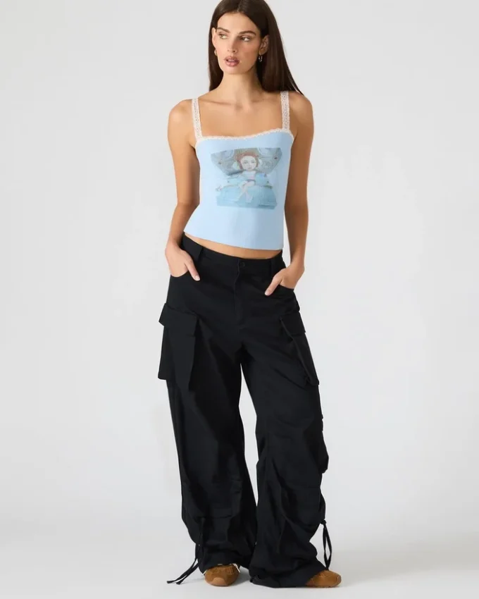 Love Goldie Tank Surf Blue