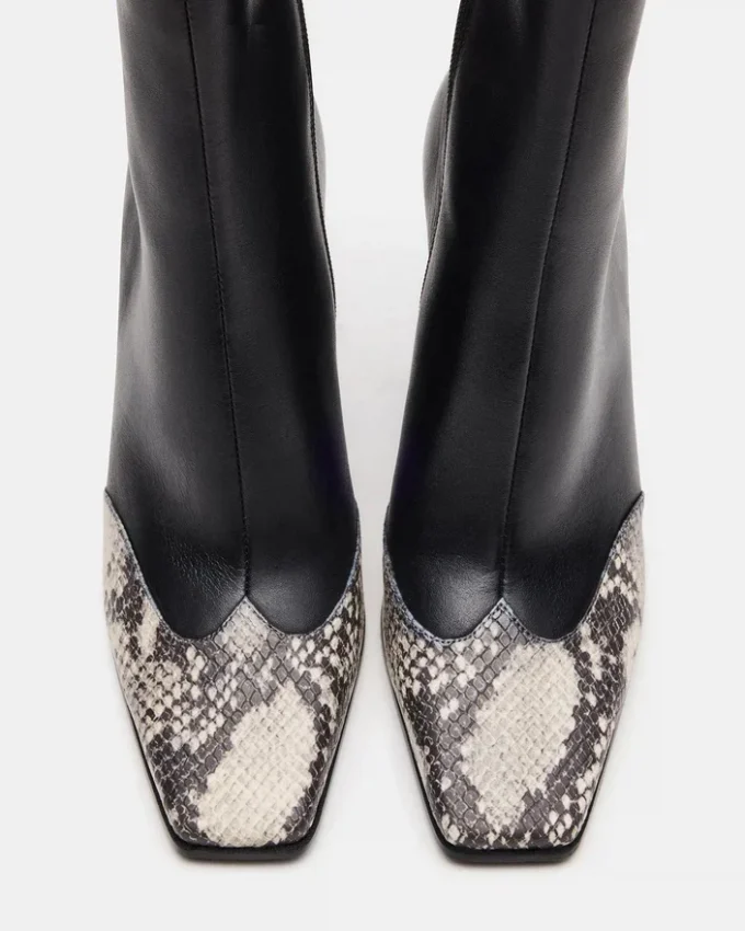 Lyle Schwarzes Leder mit Schlangenmuster Lyle Schwarzes Leder mit Schlangenmuster