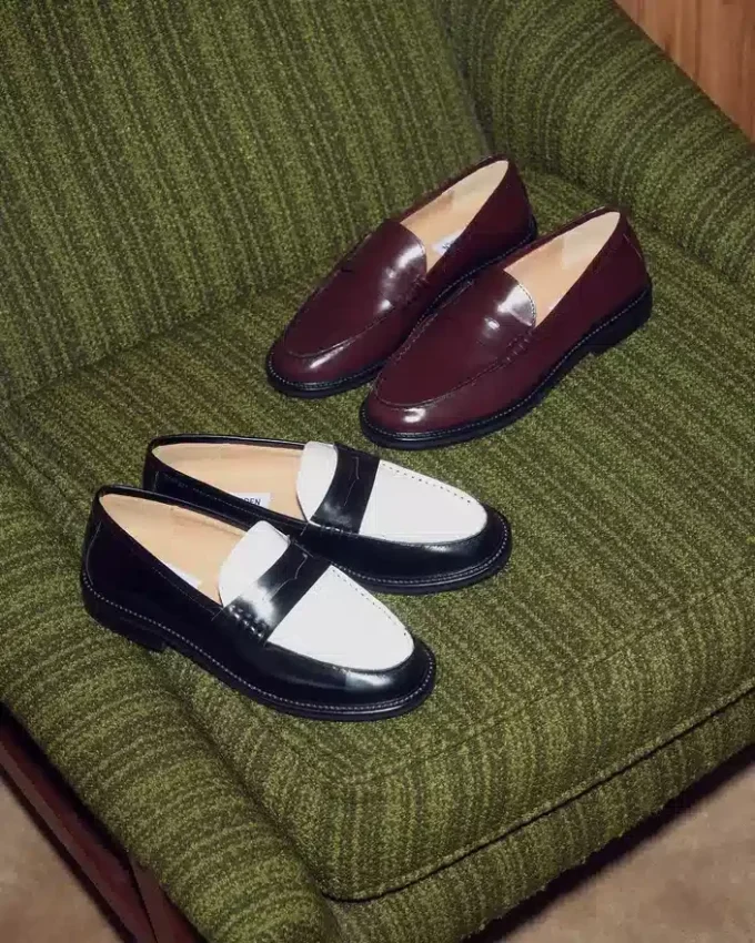 Madison Burgunderrot Box Leder