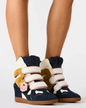 Mavis Navy Wildleder