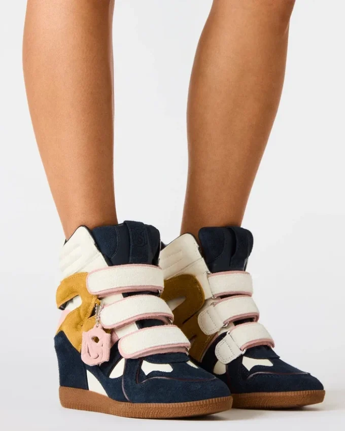 Mavis Navy Wildleder